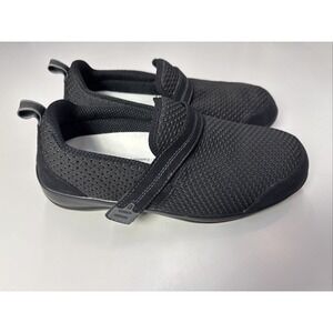 Orthofeet‎ 821 Quincy Stretch Walking Shoes Womens Size 10 X-wide Black  3g
